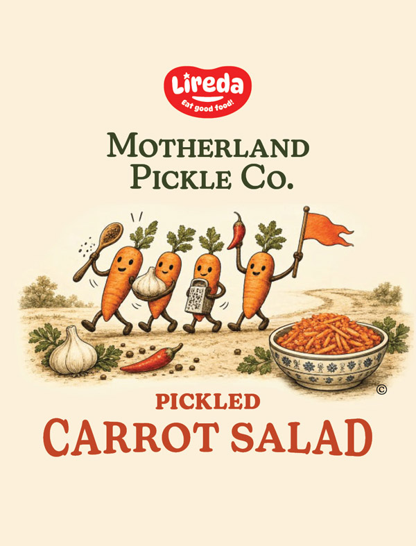 Pickled Carrot Salad label artwork